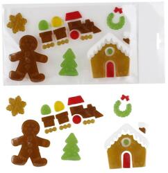 Yala Design Karácsonyi ablakzselé dekoráció mézeskalács figurák és mézi (312649)