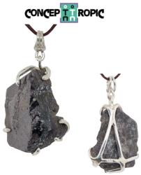  Pandantiv Safir Albastru Brazilia cu Argint 925 - 35x19x11 mm