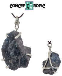  Pandantiv Safir Albastru Brazilia cu Argint 925 - 35x20x11 mm