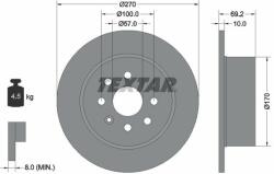 TEXTAR Disc frana TEXTAR PRO 92075503 (92075503)