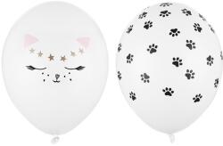 PartyDeco Balon din latex - pisică și lăbuțe 30 cm