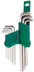 Hans Tools gömbvégű imbuszkulcs készlet hosszú colos 9r. SW1/16"-3/8" 16773-29A (040208-0005)