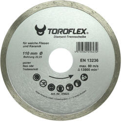 Toroflex BASIC csempe gyémánttárcsa 110x22, 2/SH5, 5 (010301-0078) - szerszamplusz