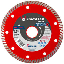 Toroflex RED TURBO gyémánttárcsa 125x1, 2x22, 2/SH8 (010301-0049) - szerszamplusz