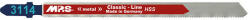 MPS Classic Line egybütykös szúrófűrészlap fémre HSS 110/1, 2mm 3114-2db (T318A) (031103-0224) - szerszamplusz
