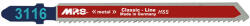MPS Classic Line egybütykös szúrófűrészlap fémre/plexire HSS 75/2, 0mm 3116-5db (T101A) (031103-0243) - szerszamplusz