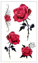 Ideiglenes színes felragasztható tetoválás rózsa, rose (MET046)