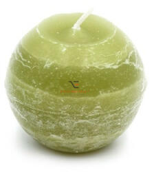 Ball candle olive 8 cm 4 pcs