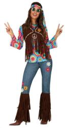 Fiestas Guirca Costum damă - Hippies Mărimea - Adult: M