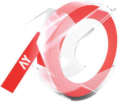 AYMO ID1 Etichete Omega plastic rosu 9 mm x 3 m Aymo ID1 compatibile Dymo Omega Junior 520102 S0847690 (AY520102)