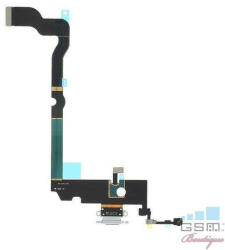 Apple Banda Flex Cu Conector Incarcare Si Microfon iPhone XS Alb - gsmboutique