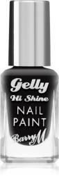 Barry M Gelly Hi Shine lac de unghii culoare Black forest 10 ml