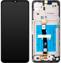Samsung Galaxy A22 5G kompatibilis LCD modul kerettel, OEM jellegű, fekete (GH81-20694A)