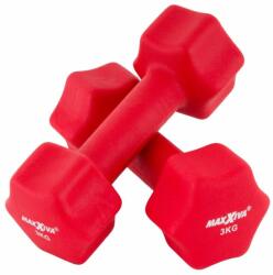 MAXXIVA® MAXXIVA Súlyzó szett neoprén borítással 2 x 3 kg piros (ZFF38186)