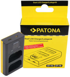 Patona kettős LCD USB töltő Panasonic DMW-BLK22 DC-S5 G9 GH5 GH5S - Patona (PT-9886) - kulsoaksi