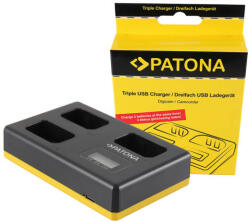 Patona Sony NP-FW50 tripla töltő USB Type C kábellel - Patona (PT-1925) - kulsoaksi