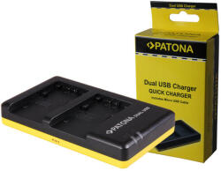 Patona Sony NP-FP30 FP50 FP51 Dual Quick-akkumulátor / akku töltő micro USB kábellel - Patona (PT-1944) - kulsoaksi