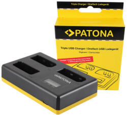 Patona Nikon EN-EL14 tripla töltő USB Type C kábellel - Patona (PT-1923) - kulsoaksi