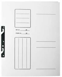  Dosar incopciat 1/2 cu capse carton alb 10 buc/set (FIN930LUXASET10) - dacris