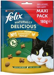 FELIX Felix Naturally Delicious Snackuri pisici - Pui & iarba-mâței (180 g)