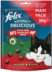 FELIX Felix Naturally Delicious Snackuri pisici - Vită & goji (3 x 180 g)