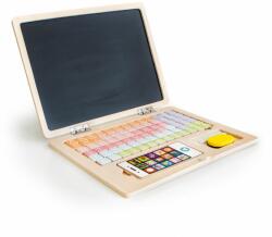Eco Toys Notebook din lemn pentru copii - tablă magnetică educativă