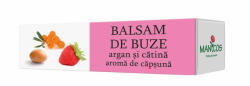Manicos Balsam de buze cu ulei de argan, catina si aroma de capsuna - 4.8g