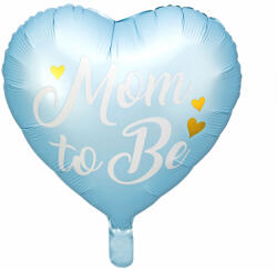 PartyDeco Balon din folie - Mom to be albastru
