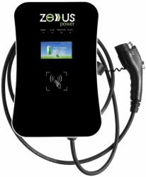 ZEUS SMART 11kW EV Töltőállomás, RFID, Wi-Fi, 3 Fázis 3x16A, 5m Type 2 Kábel, B-típusú RCD (M3W316APP)