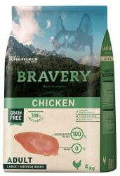 Bravery Medium & Large Száraz kutyaeledel, Csirke, 4kg