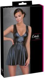 Cottelli Collection - rakott ruha, övvel (fekete) (27178751021) - vagyaim