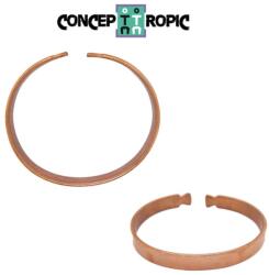  Bratara din Cupru African - African Ajustable Copper Bracelet - 9x2 mm - 1 Buc