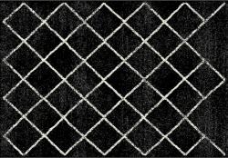 TEMPO KONDELA Szőnyeg, fekete|minta, 133x190 cm, MATES TYP 1
