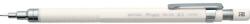 Creion mecanic profesional PENAC Protti PRC-105, 0.5mm, con metalic cu varf cilindric fix - alb (MP0105-WH-01)