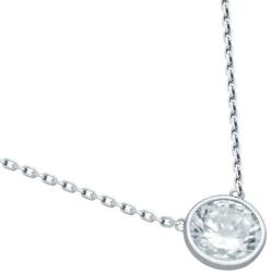 BeSpecial Colier minimalist din argint 925 rodiat cu zirconiu (CSX0166)
