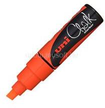 uni Chalk Marker Pen PWE-8K Broad Chisel Tip - Fluorescent Orange (2UPWE8KFLN) (2UPWE8KFLN)