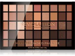 Revolution Beauty Maxi Reloaded Palette púderes szemhéjfesték paletta árnyalat Ultimate Nudes 45x1.35 g
