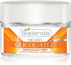 Bielenda Neuro Glicol + Vit. C crema de noapte cu efect exfoliant 50 ml