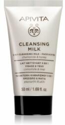APIVITA Cleansing Chamomile & Honey tisztító tej 3 in 1 az arcra és a szemekre 50 ml