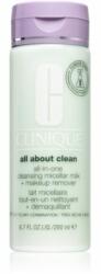 Clinique All About Clean All-in-One Cleansing Micellar Milk + Makeup Remove könnyű állagú tisztítótej száraz és nagyon száraz bőrre 200 ml