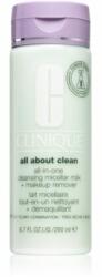 Clinique All About Clean All-in-One Cleansing Micellar Milk + Makeup Remover könnyű állagú tisztítótej száraz és nagyon száraz bőrre 200 ml