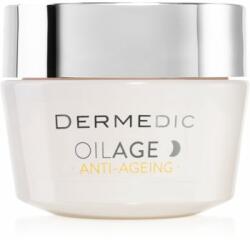 DERMEDIC Oilage Anti-Ageing cremă regeneratoare de noapte, pentru refacerea densității pielii 50 ml