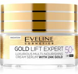 Eveline Cosmetics Gold Lift Expert crema anti rid de zi si de noapte 50+ 50 ml