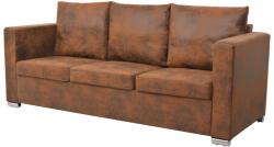 vidaXL Canapea cu 3 locuri, 191 x 73 x 82 cm, velur (244703) Canapea