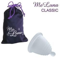 Me Luna Cupă menstruală, cu biluță, mărime L, transparentă - MeLuna Classic Shorty Menstrual Cup Ball