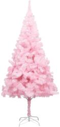vidaXL Pom de Crăciun artificial cu suport, roz, 210 cm, PVC (320999)
