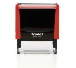 TRODAT Bélyegző, TRODAT Printy 4913, piros ház, fekete párnával (IT4913P) (4913P)