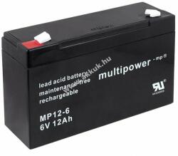 Multipower Ólom akku 6V 12Ah (Multipower) típus MP12-6