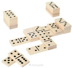 Bartl Domino din lemn cu pietre de joc mari