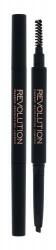 Makeup Revolution London Duo Brow Definer creion 0, 15 g pentru femei Medium Brown